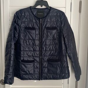 Talbots Women's Navy Quilted Lightweight Puffer Jacket EUC